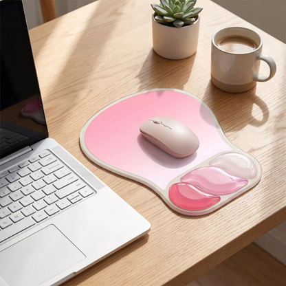 Ergonomic Gel Mouse Pad With Cooling Wrist Support