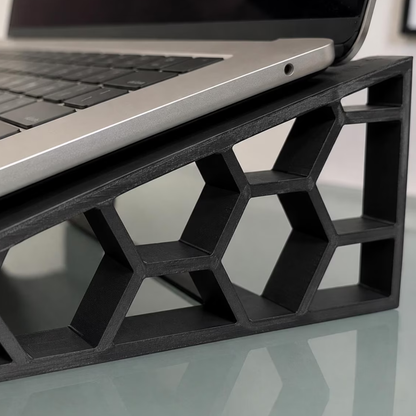 3D Printed Ergonomic Laptop Stand , Geometric Office Lift